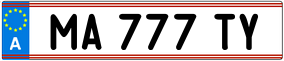 Trailer License Plate